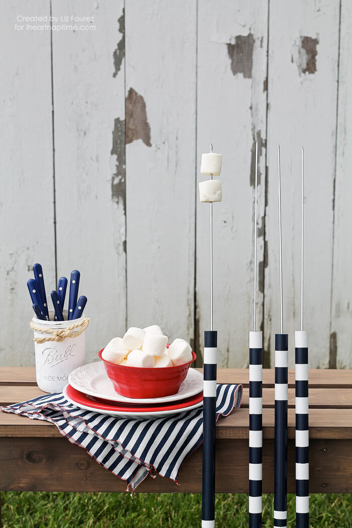 DIY Marshmallow Roasting Sticks on iheartnaptime.com