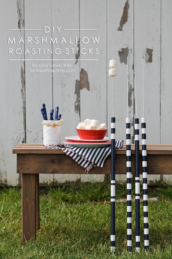 DIY Marshmallow Roasting Sticks on iheartnaptime.com