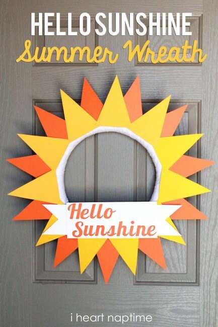 Hello Sunshine Summer Wreath