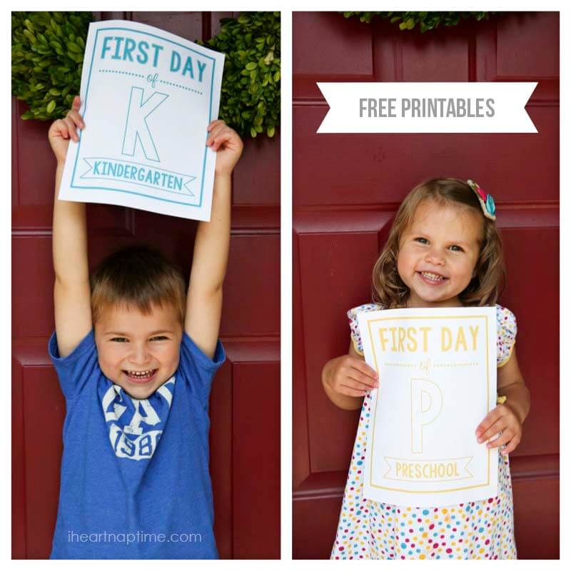 Free Printable Back to School Signs The Inspiration Board