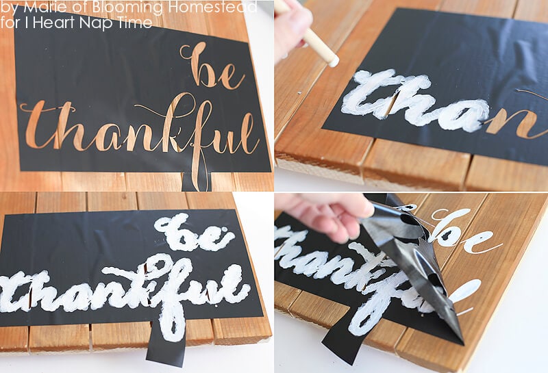 Be Thankful Wood Sign on iheartnaptime.com