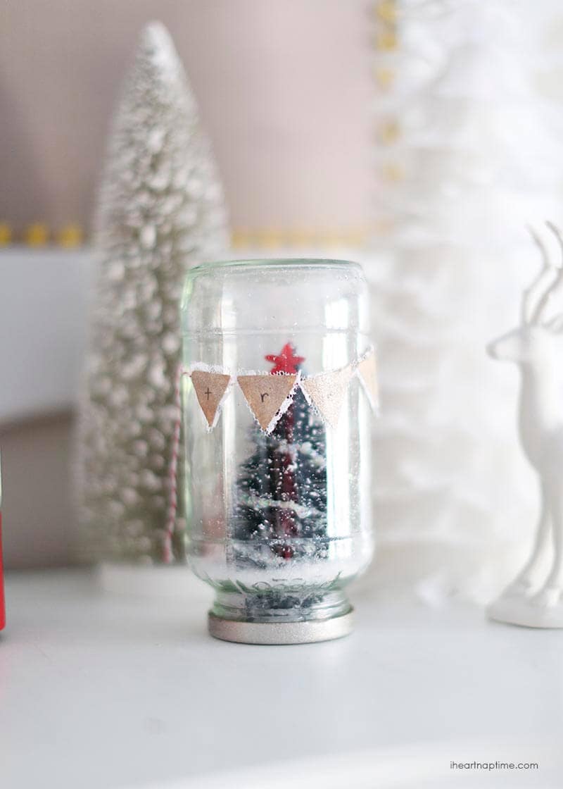 Christmas tree in a jar