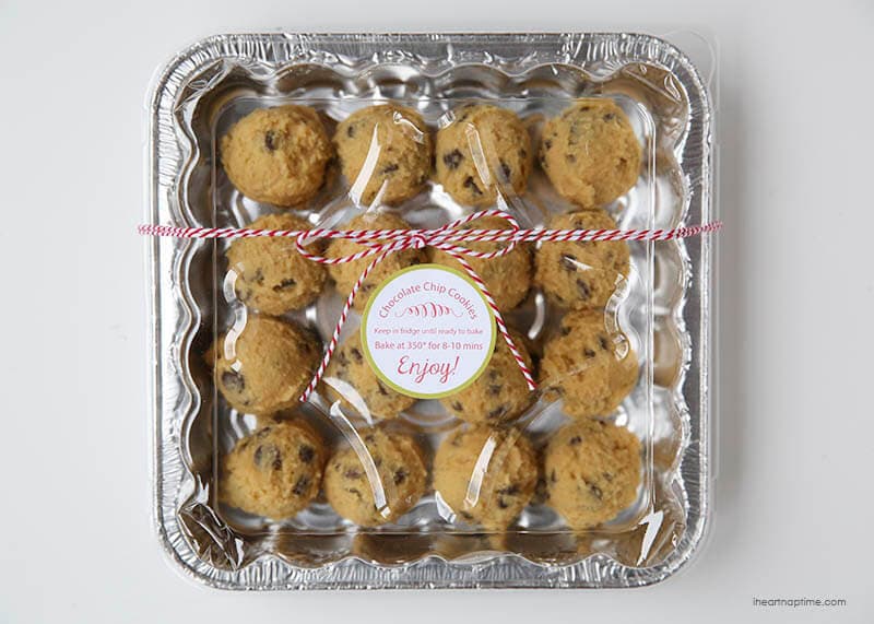 Cookie dough Christmas gift idea