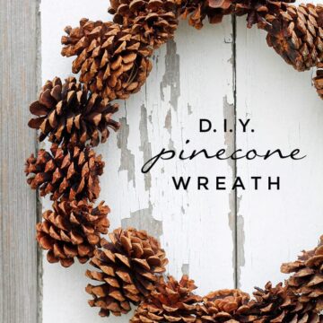 DIY Pinecone Wreath on iheartnaptime.com