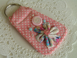 DIY fabric key rings