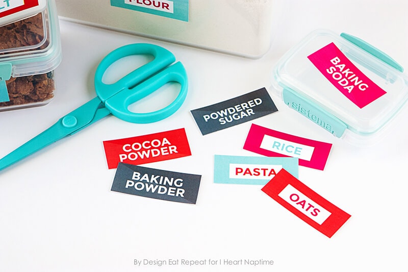 Free Printable Pantry Organization Labels on iheartnaptime.com