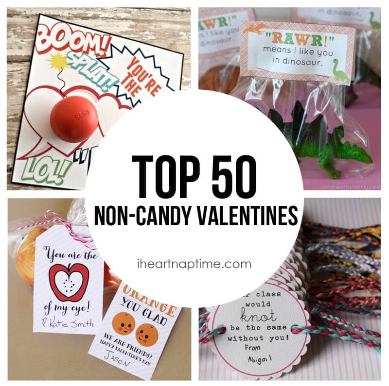 Top 50 non-candy Valentines on iheartnaptime.com -so many cute ideas!