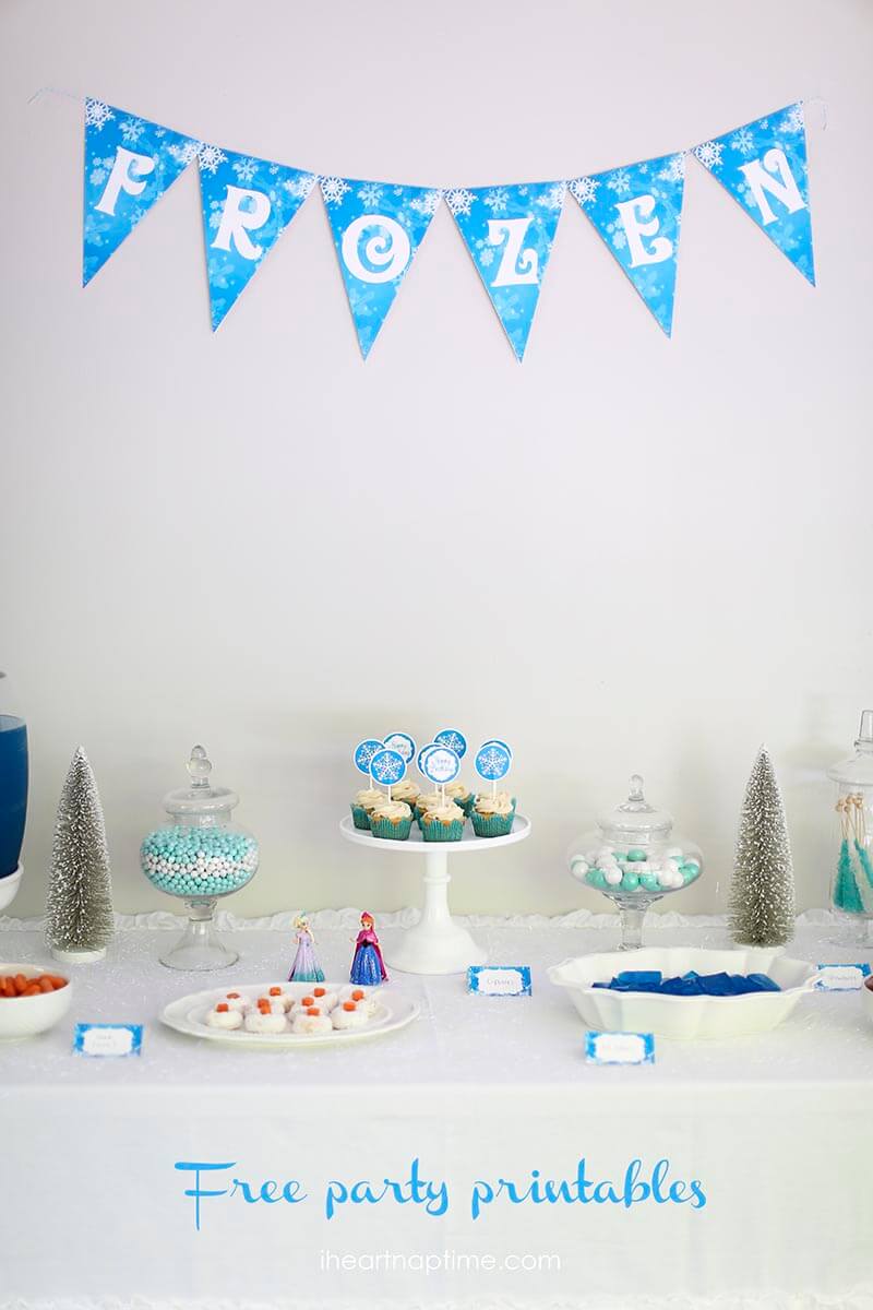 DIY Frozen party ideas on a budget + free printables -perfect for any princess party!