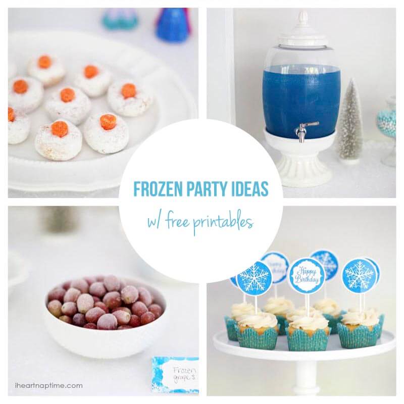 DIY Frozen party ideas on a budget + free printables -perfect for any princess party!