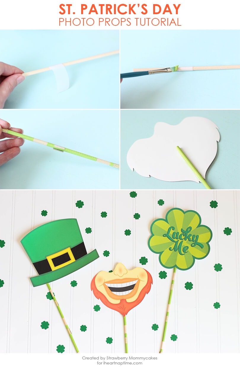 Silly St. Patrick's Day Photo Props Free Printables! 