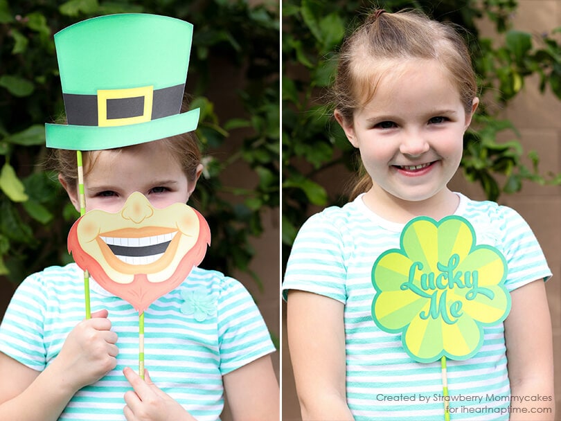 Silly St. Patrick's Day Photo Props Free Printables! 