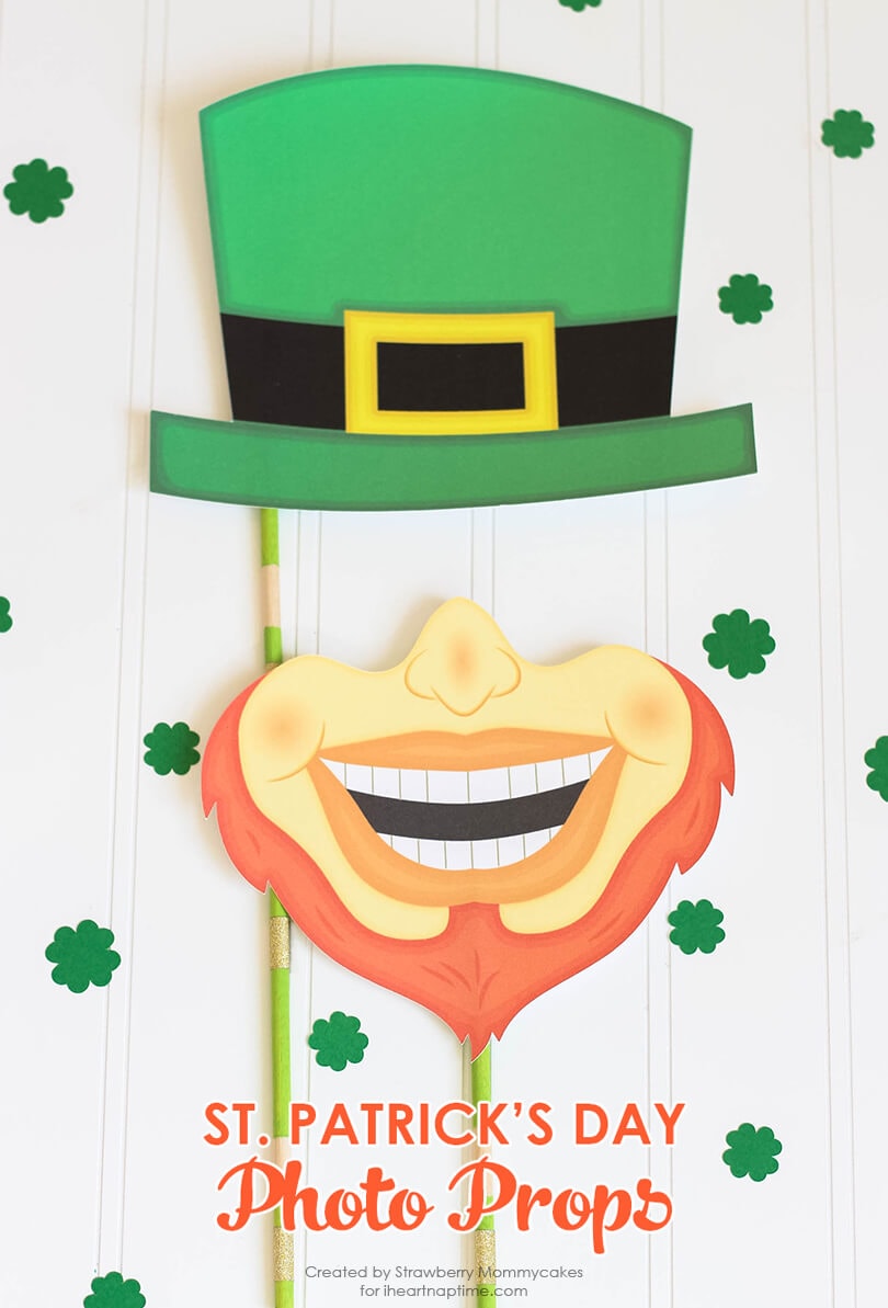 Silly St. Patrick's Day Photo Props Free Printables! 