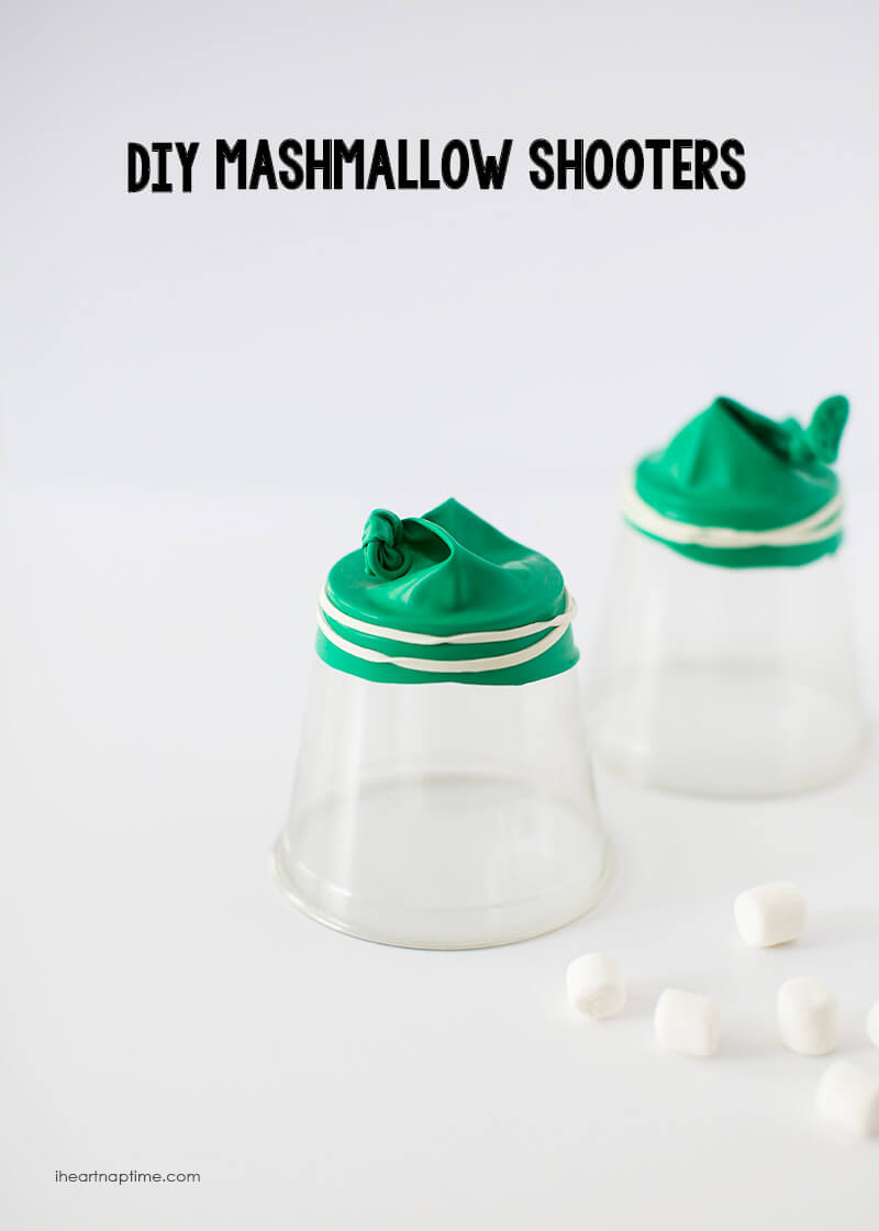DIY marshmallow shooters -a fun kids craft for summer time!