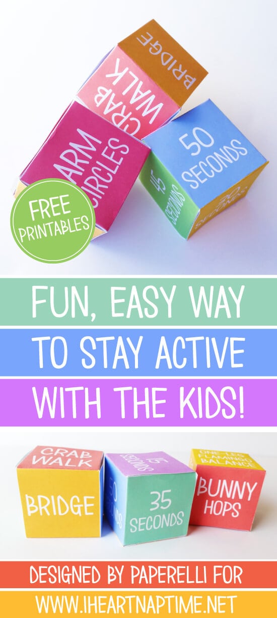 Get the Kids Moving Game from Paperelli for iheartnaptime.com