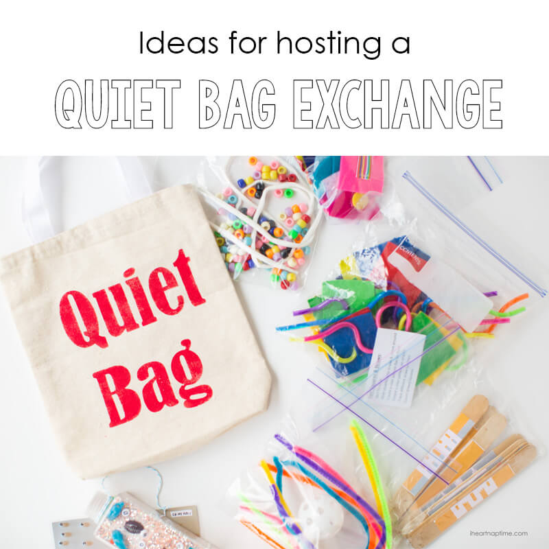 DIY quiet bags -great to take to church, appointments or to pull out for kids who no longer nap! 