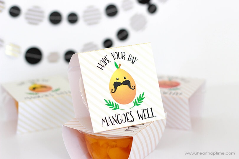 FREE Fruit Cup School Lunch Printables