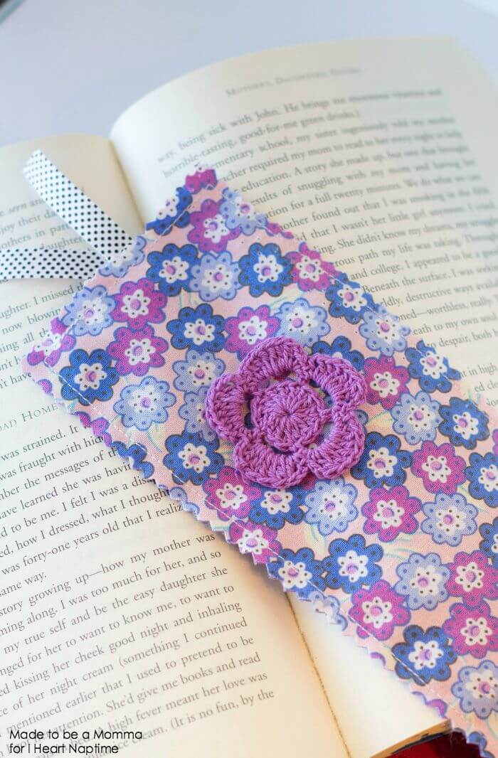 Fabric Bookmark on iheartnaptime.com