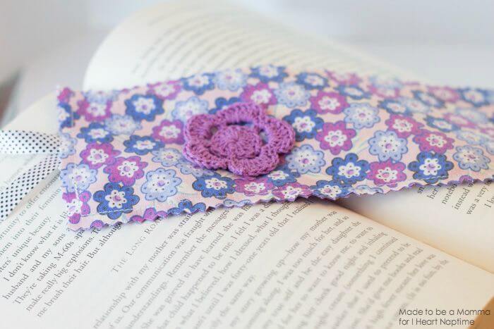 Fabric Bookmark with Embellishments