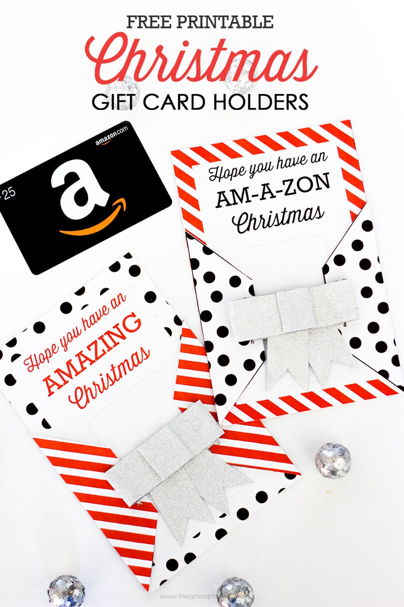 FREE Printable Christmas Gift Card Holders - the gift you know everyone really wants!