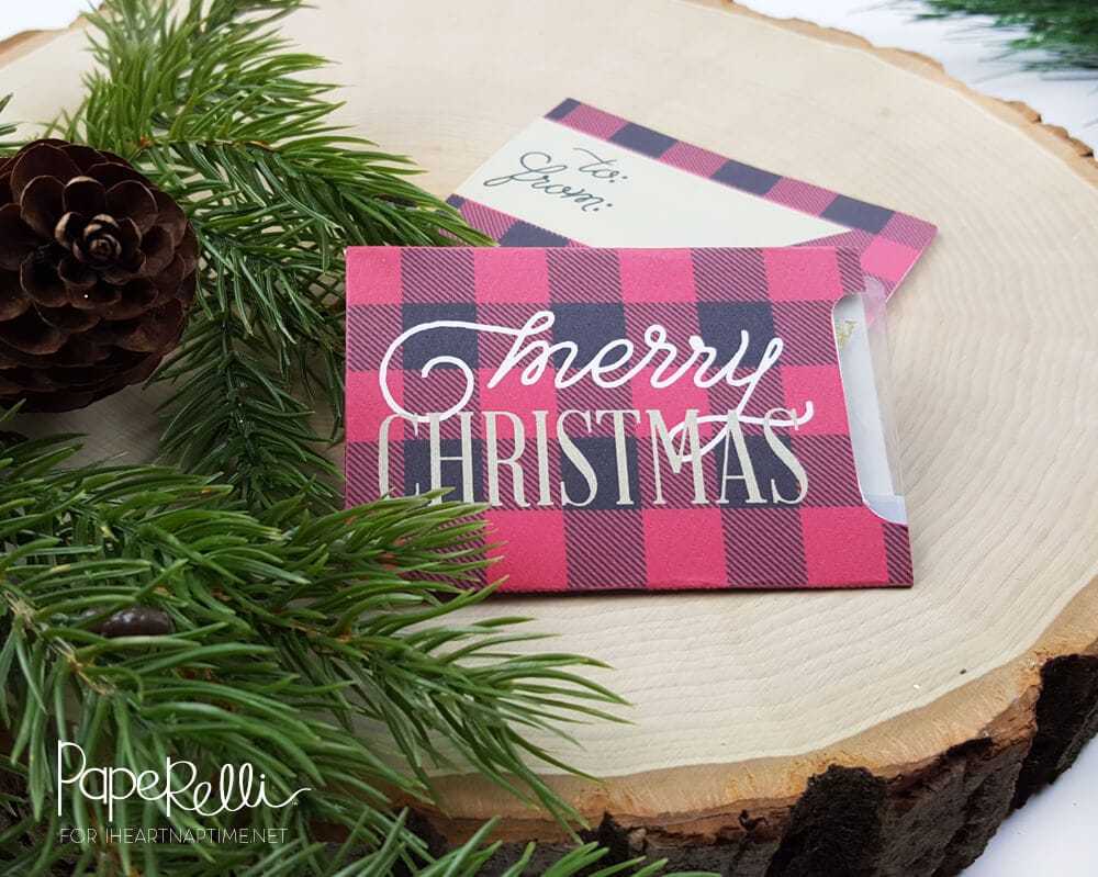 Plaid Christmas Gift Card Free Printable - perfect for holiday gift giving!