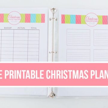 Free Printable Christmas Planner - everything you need to help you get organized (and less stressed) this holiday!