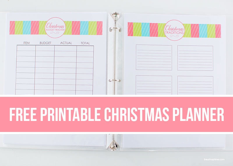 Free Printable Christmas Planner - everything you need to help you get organized (and less stressed) this holiday! 