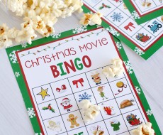 Christmas Movie Night Bingo