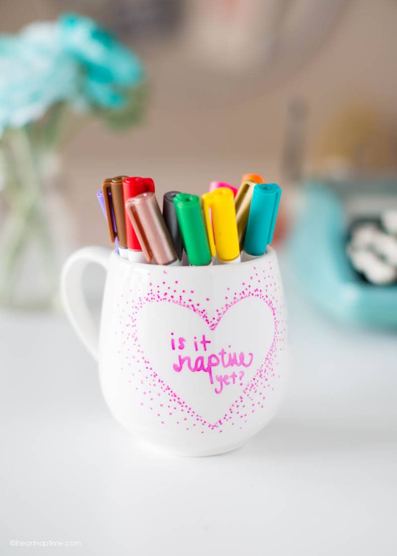 DIY naptime mug - get the instructions at iheartnaptime.com