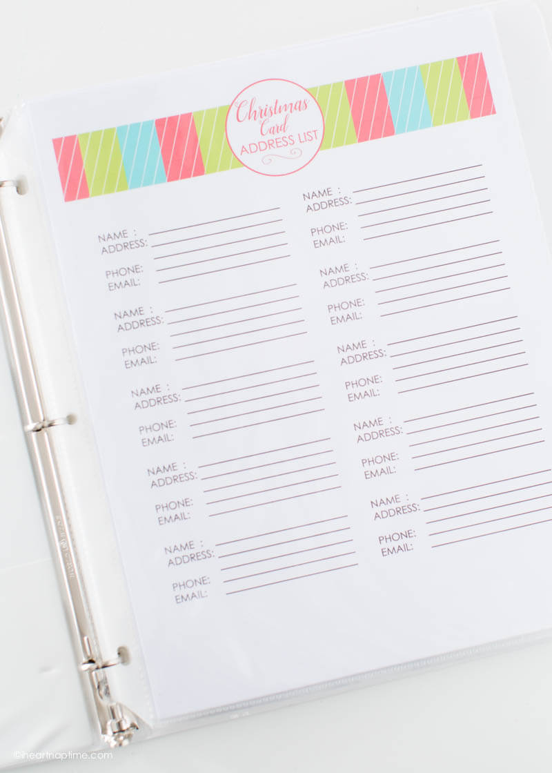 Free Printable Christmas Planner - everything you need to help you get organized (and less stressed) this holiday! 