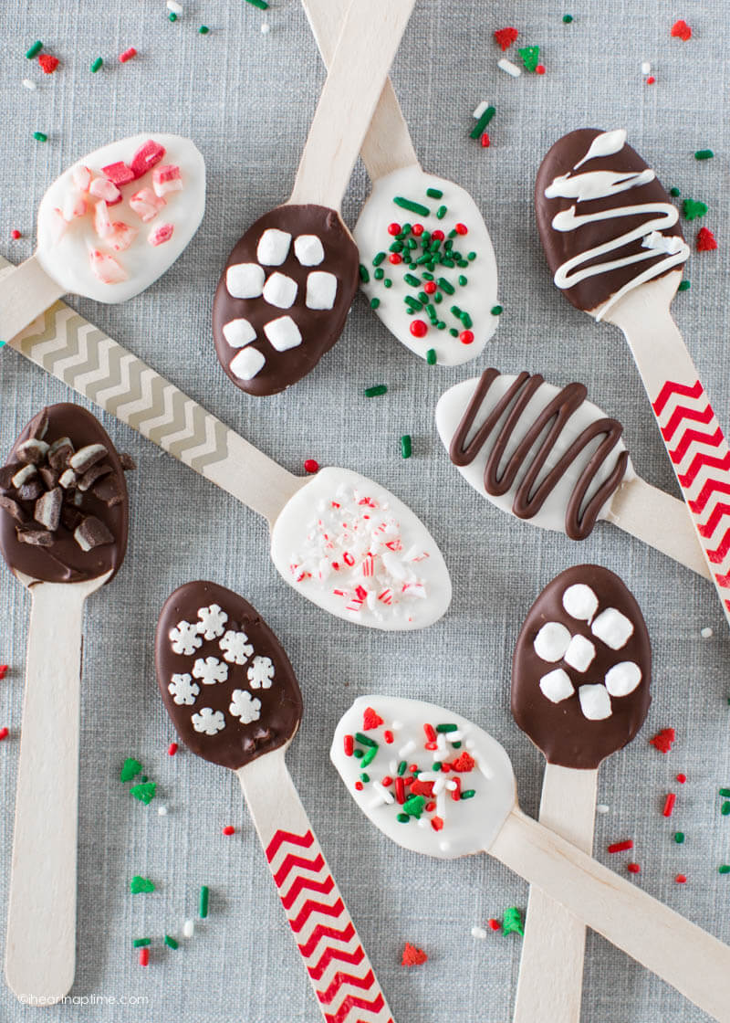 Chocolate dipped spoons - get the instructions at iheartnaptime.com