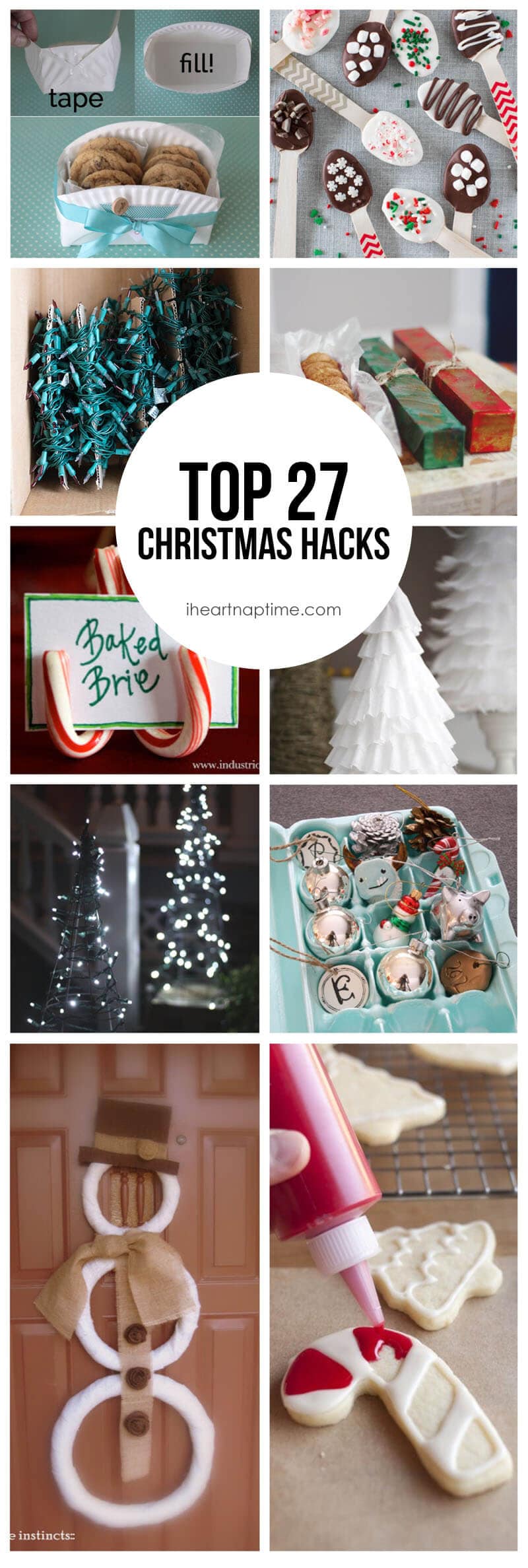 27 Christmas Hacks - tips and tricks that will make your life easier during the holidays!