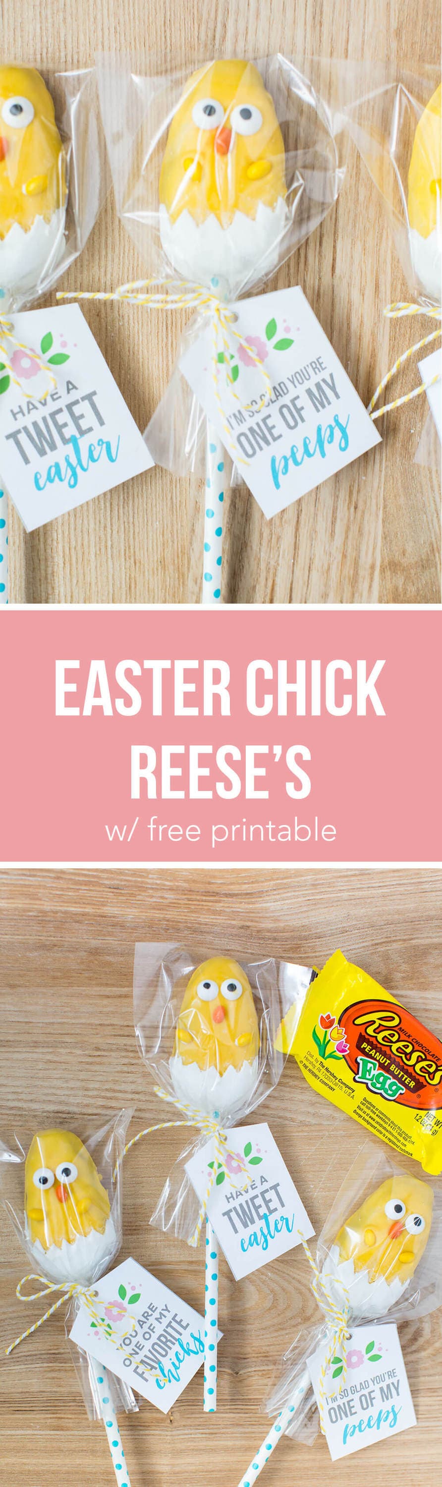 Easter Chick Treats - the most adorable candy chicks made from a Reese's egg! These are so easy to make and the kids will love helping make these cuties.