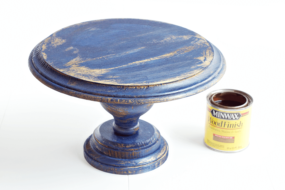 DIY Wood Cake Stand... an easy, customizable DIY perfect for displaying sweet desserts or favorite household items!