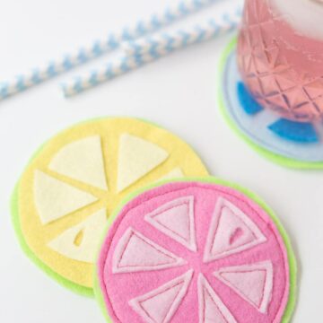 Citrus Coasters - an easy DIY for your cool summer drinks!