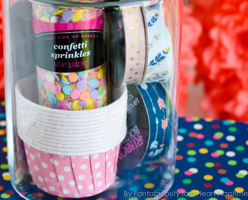 Favorite Things Gift in a Jar - A fun way to give a gift of your favorites!