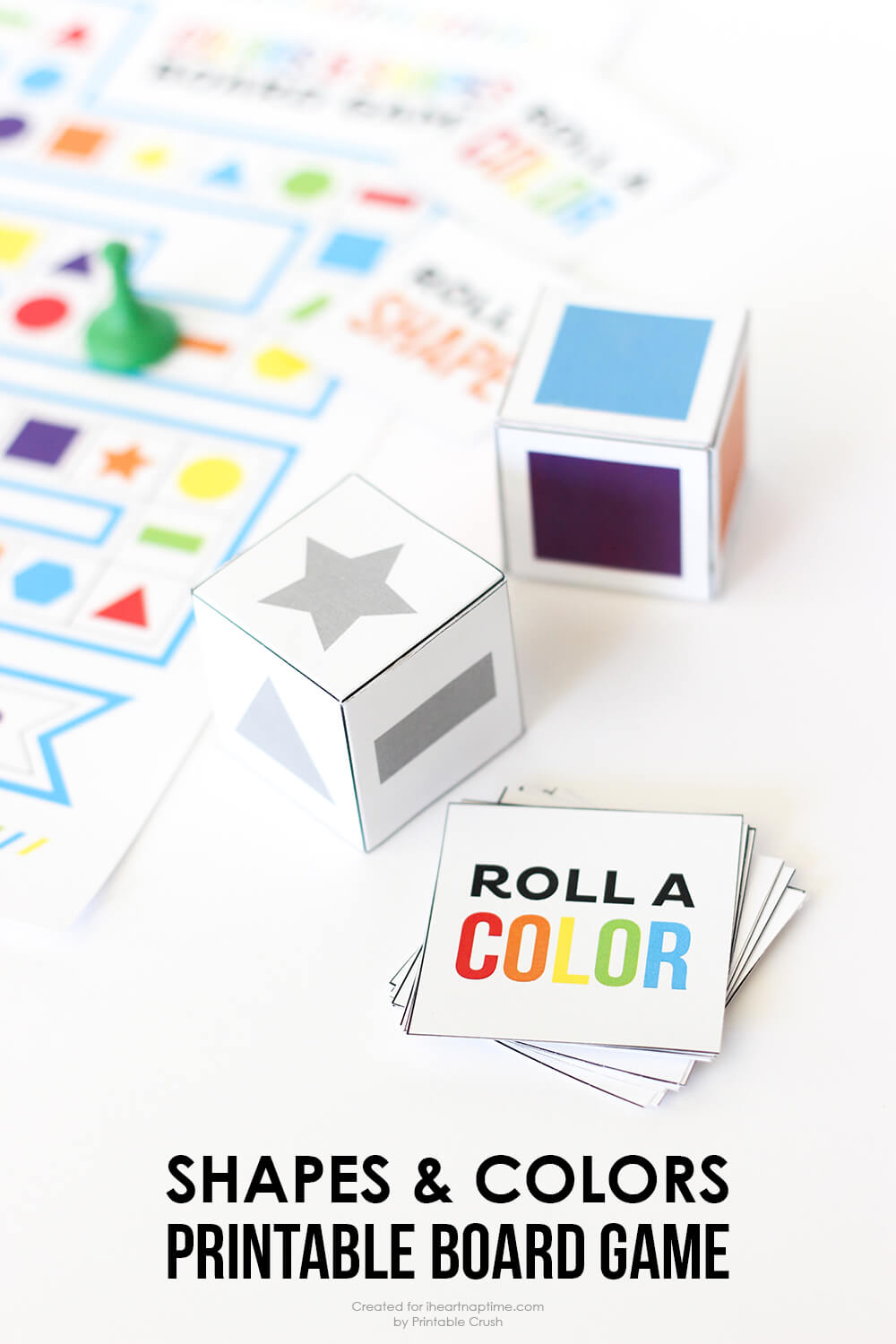 Shapes And Colors Printable Board Game The Inspiration Board