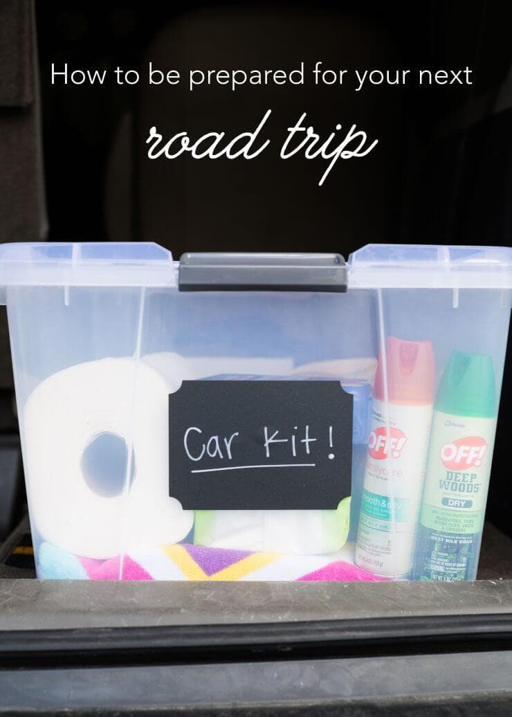 DIY car kit ...this list will definitely come in hand for our next road trip! 