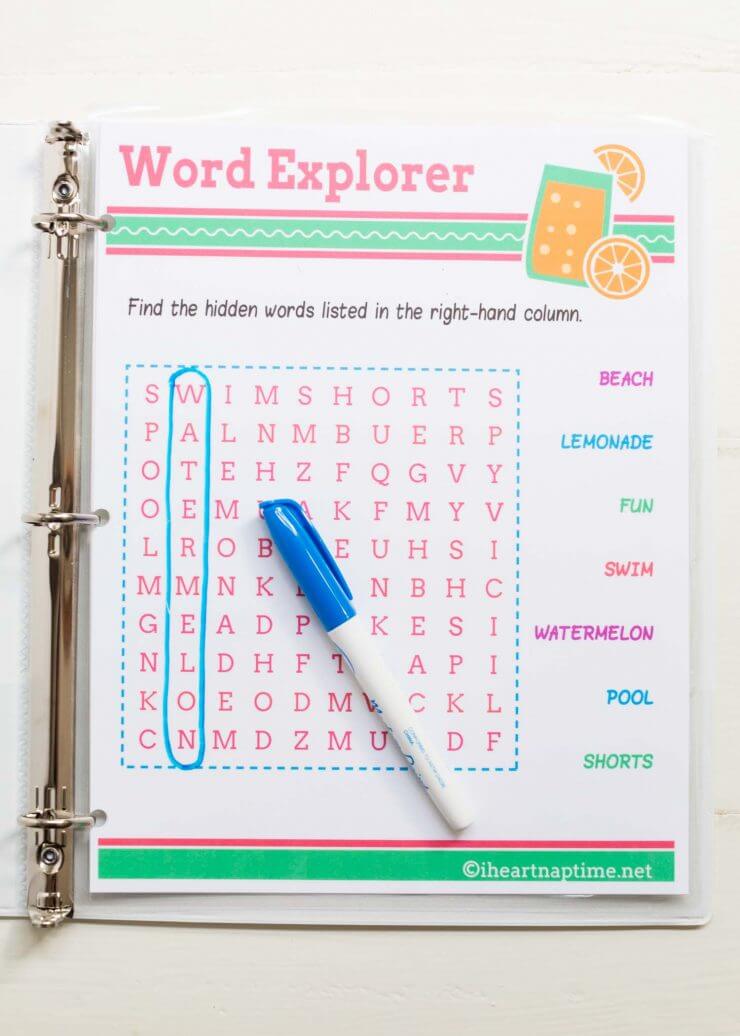 Fun road trip game ideas + 7 FREE printable kids worksheets 