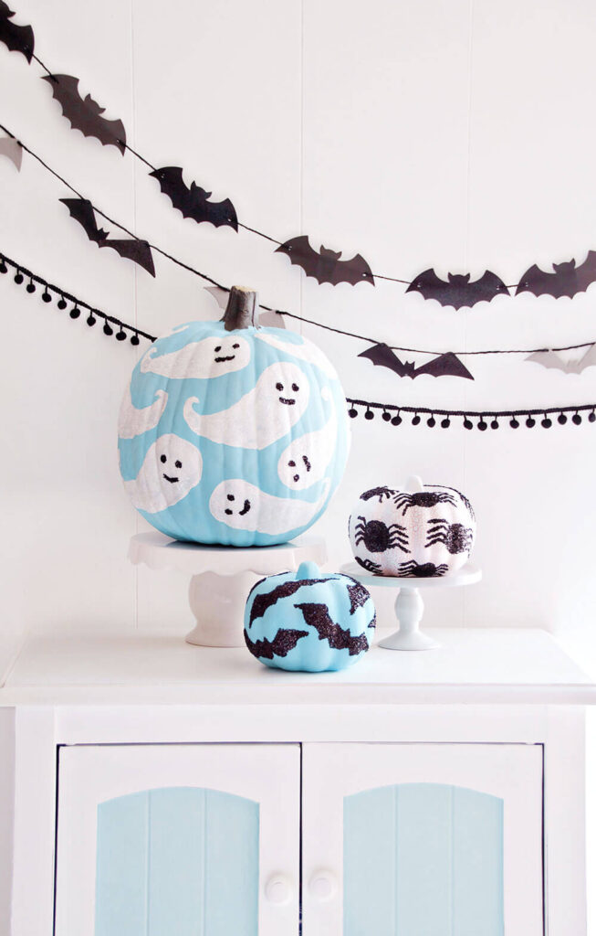 Decorated Glitter Pumpkins - The Inspiration Board