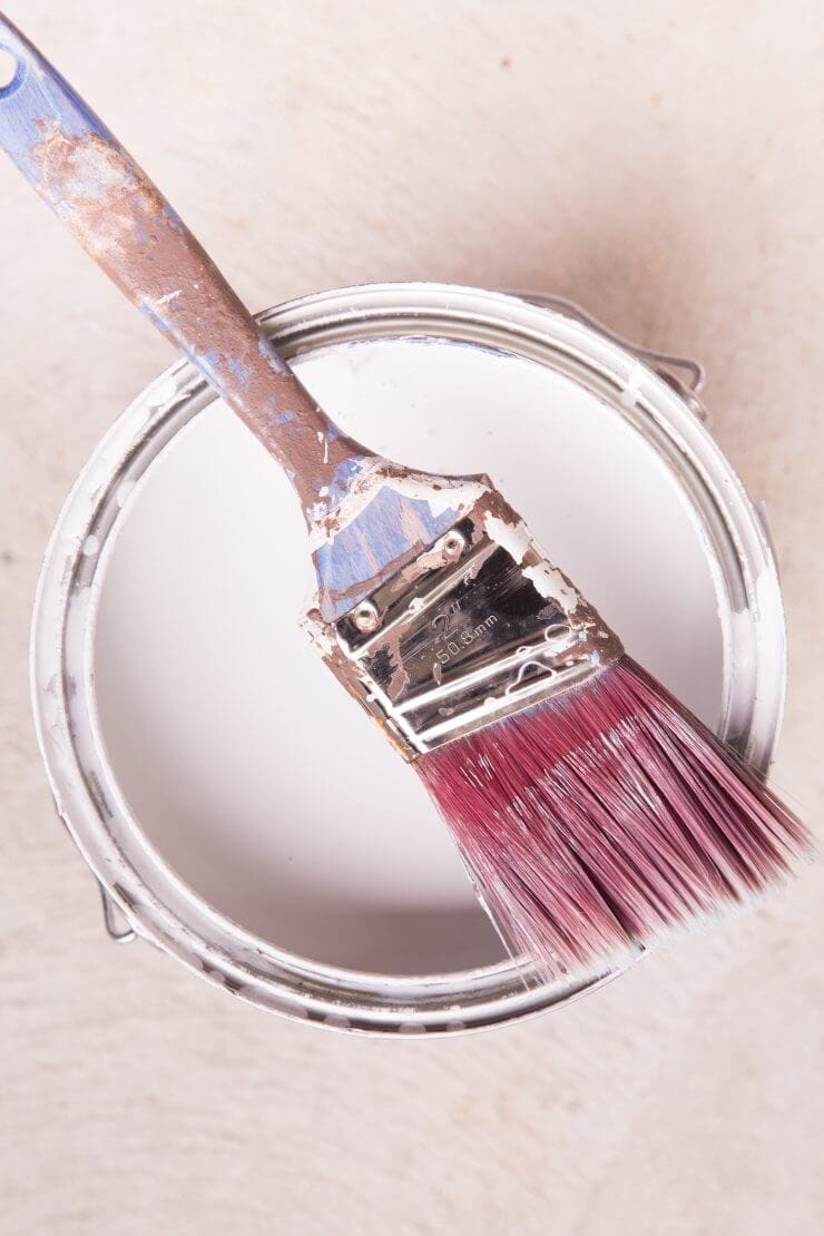 How to Paint a Striped Ceiling ... an unexpected striped ceiling in the laundry room is the perfect pop of surprise in a much-used room that helps making laundry more fun!