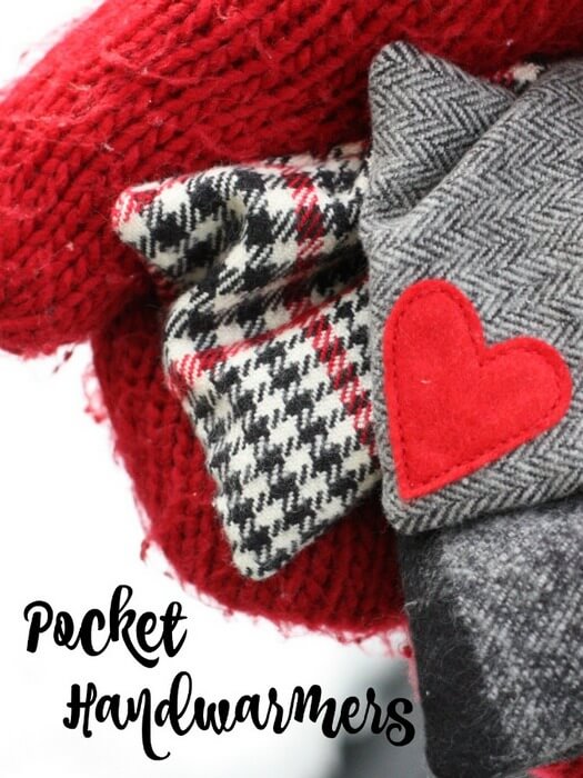 Flannel and Felt Last-Minute Handwarmers... a quick gift that you can mass-produce and have by the door, ready to share with someone who needs their heart warmed as much as their hands.
