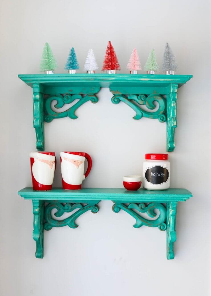 2016 Holiday home tour on iheartnaptime.net -colorful little Christmas trees