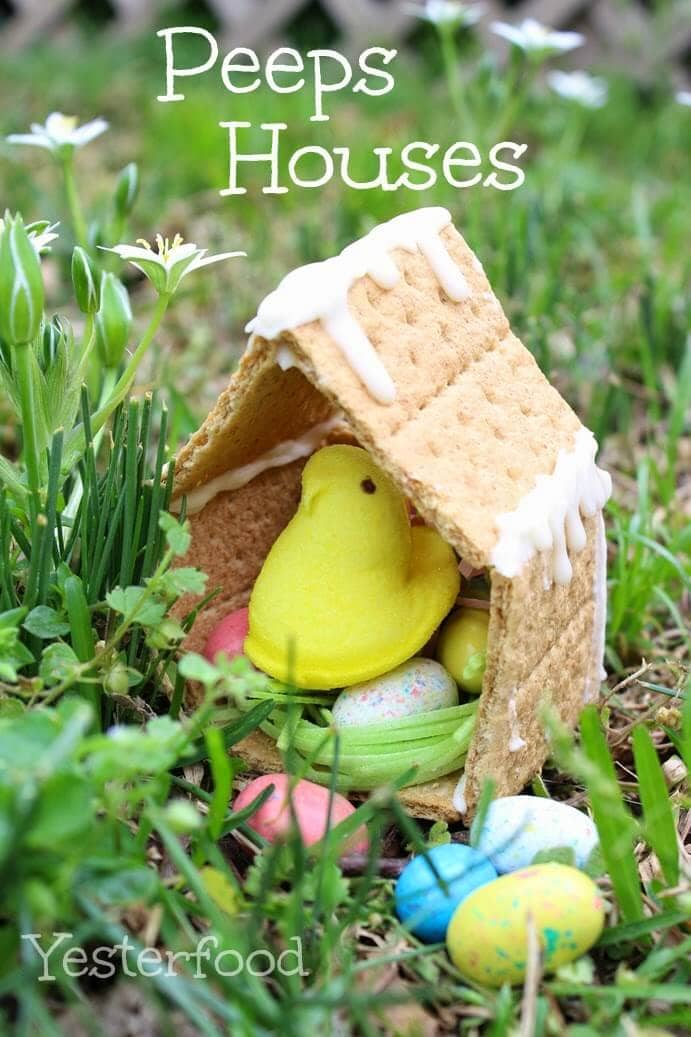 Peeps Houses + 25 Easter Crafts for Kids - Fun-filled Easter activities for you and your child to do together!