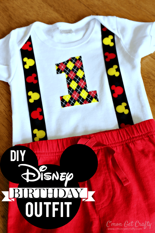 DIY Disney Birthday Outfit and Free Printable + DIY First Birthday Shirt and Party Hat - plus 15 other birthday outfit ideas to make your little one unbelievably adorable on the Big Day!