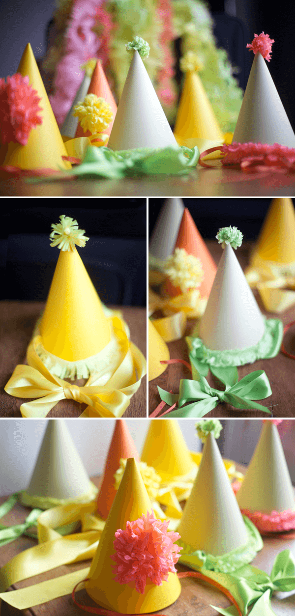 Party Hats DIY and Template + DIY First Birthday Shirt and Party Hat - plus 15 other birthday outfit ideas to make your little one unbelievably adorable on the Big Day!