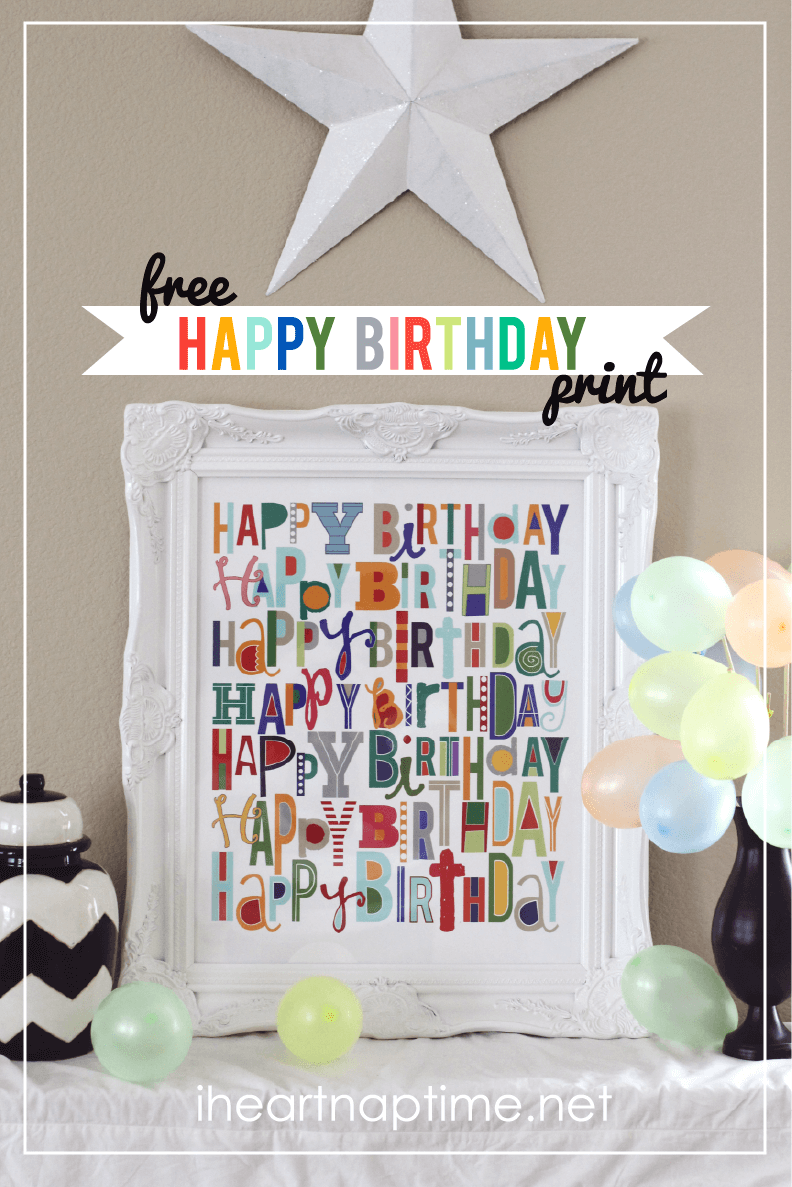 Happy Birthday Printable