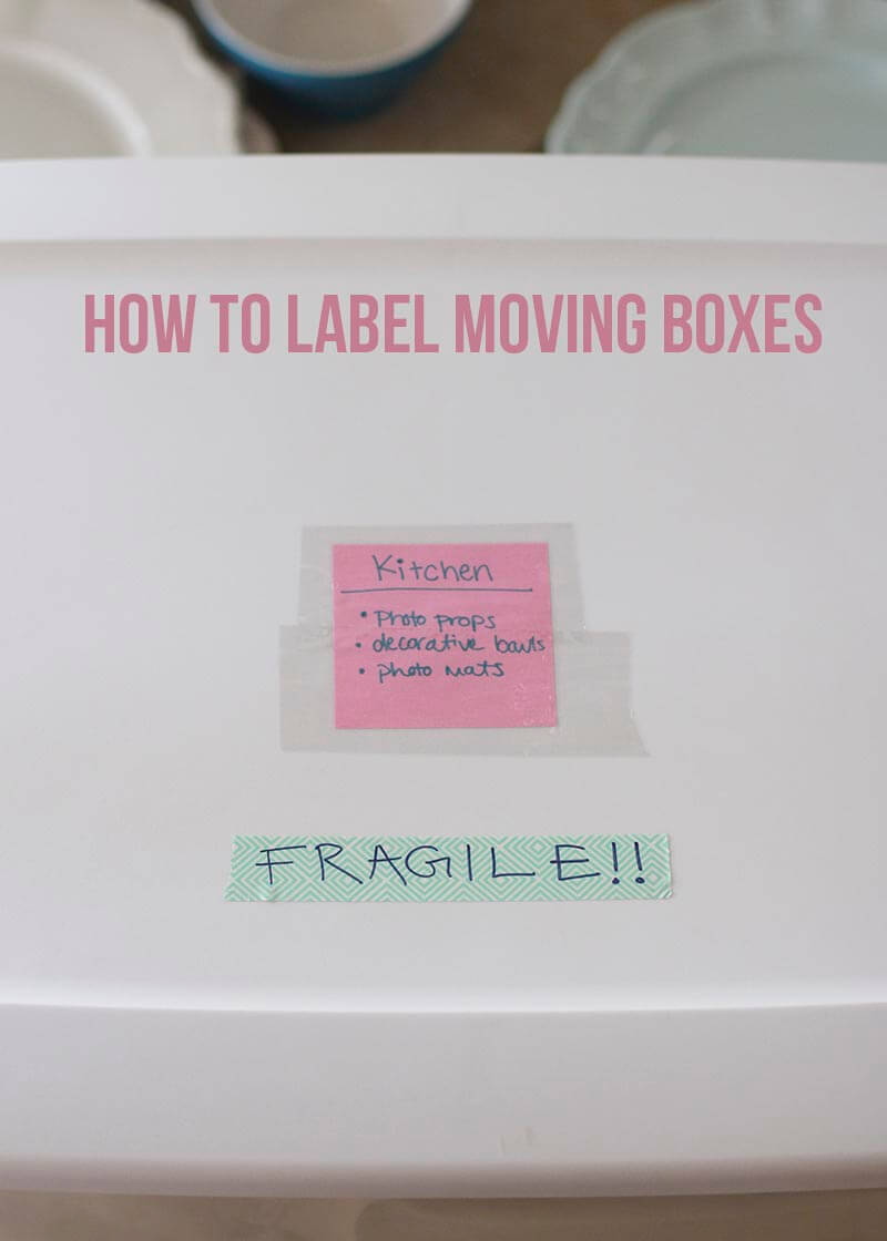 labeling moving boxes