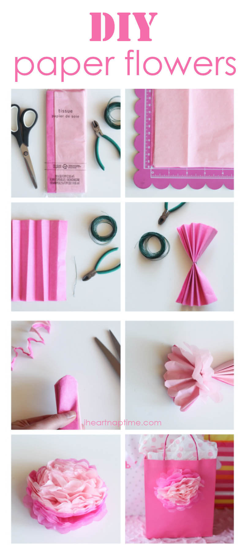 How To Make Tissue Paper Flowers I