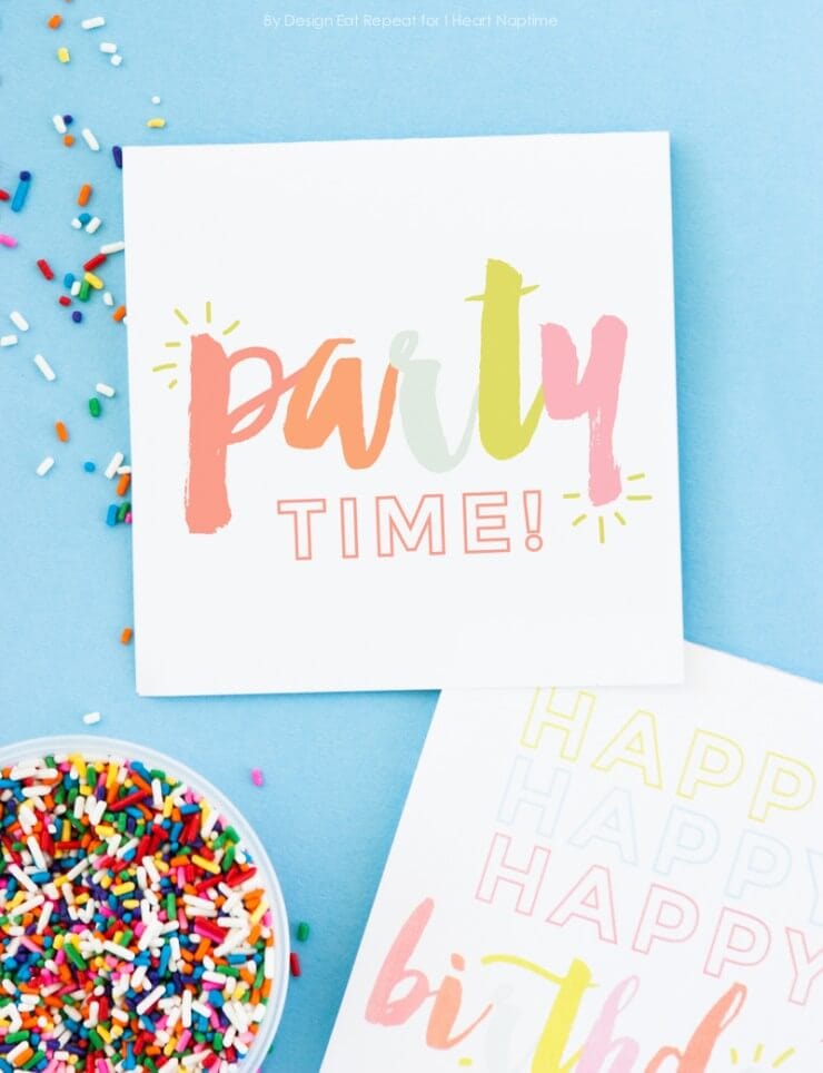 FREE Printable Birthday Cards - The Inspiration Board