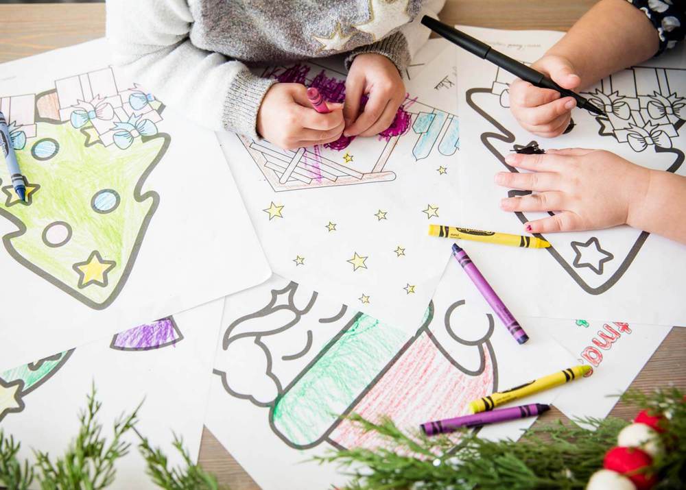 Christmas Coloring Pages - Perfect holiday activity for the kids! Includes fun Christmas designs, a tic-tac-toe board and a Christmas wish list. Your family will love this FREE Christmas coloring pages! printable christmas coloring pages